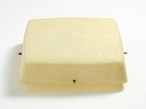 Image 1 of Wunderschöne Mid Century Modern Quadratische Fiberglas-Decken- oder Wandlampe
