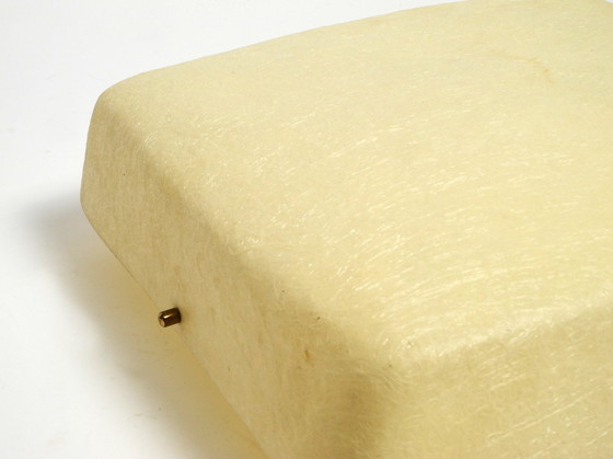 Image 1 of Wunderschöne Mid Century Modern Quadratische Fiberglas-Decken- oder Wandlampe