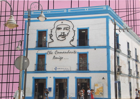 Image 1 of Serie von 4 gemalten Fotografien von Ed Oosterhoorn