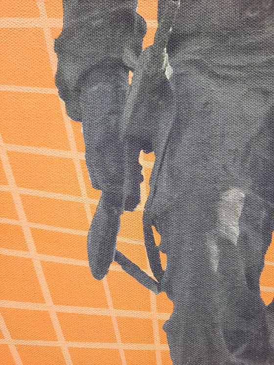 Image 1 of Serie von 4 gemalten Fotografien von Ed Oosterhoorn