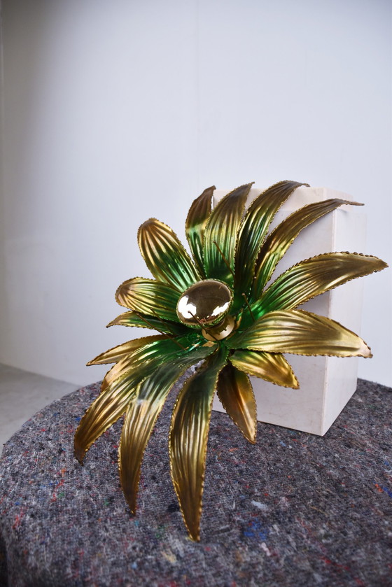 Image 1 of Maison Jansen Blumenwandlampe