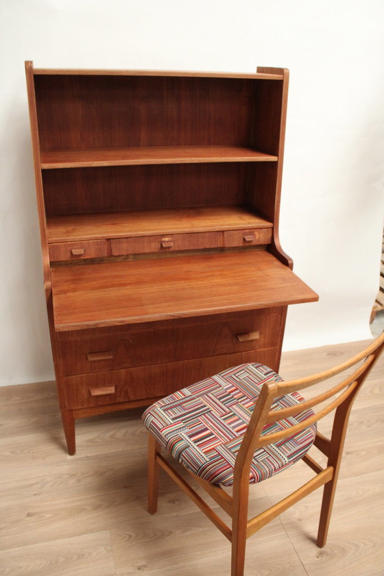 Image 1 of Multifunktionales Bücherregal Vintage Teak 1960 DK