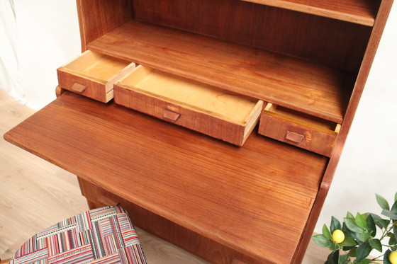 Image 1 of Multifunktionales Bücherregal Vintage Teak 1960 DK