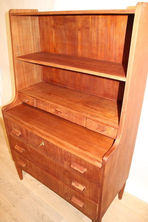 Multifunktionales Bücherregal Vintage Teak 1960 DK