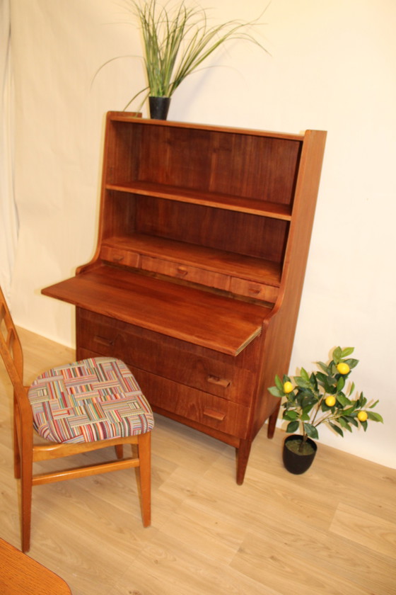 Image 1 of Multifunktionales Bücherregal Vintage Teak 1960 DK