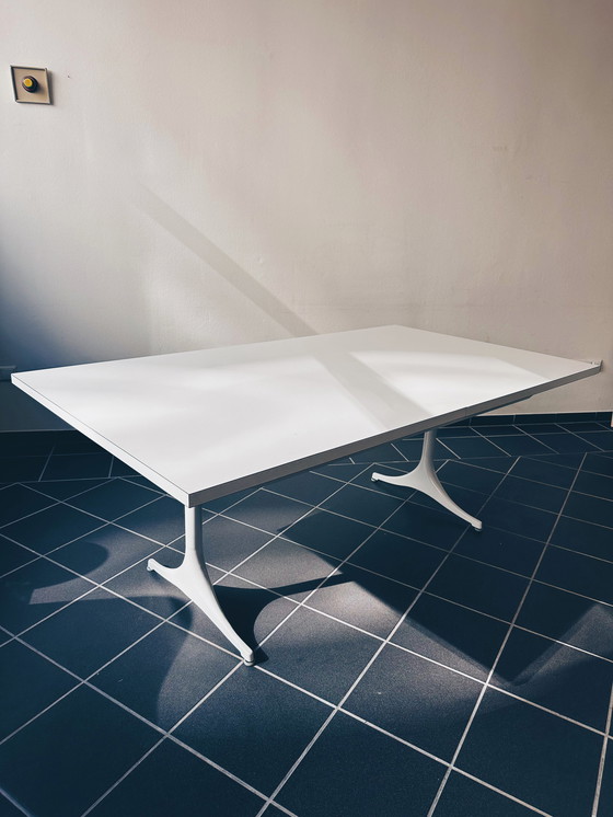 Image 1 of XL Pedestal Table Herman Miller George Nelson