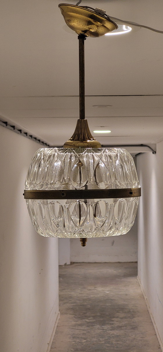 Image 1 of Hollywood Regency Kristallglas-Deckenleuchte