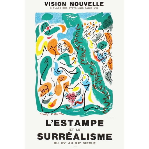 Vintage-Plakat von André Masson, 1975