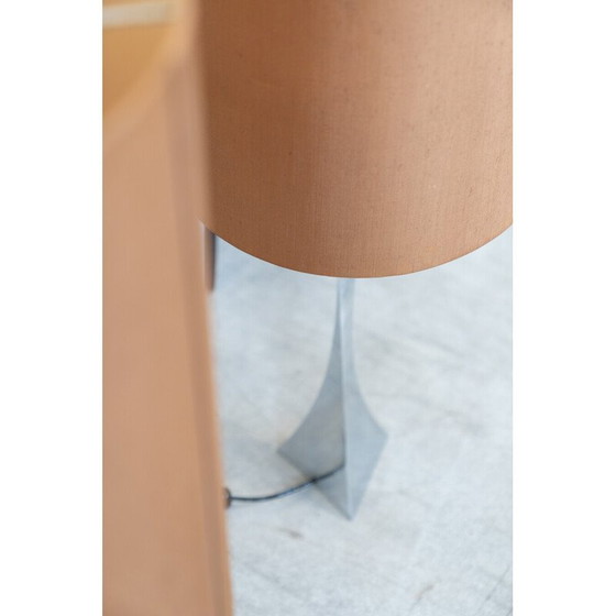 Image 1 of Satz von 3 Tischlampen aus Stoff und Metall von A. Tonello und A. Montagna Grillo, Italien 1970