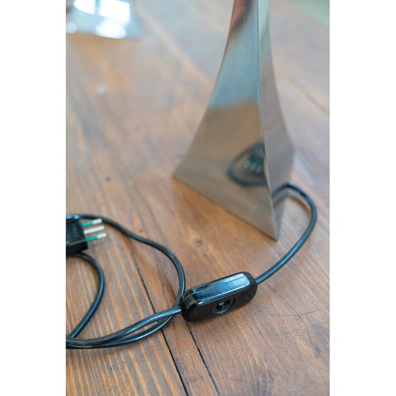 Image 1 of Satz von 3 Tischlampen aus Stoff und Metall von A. Tonello und A. Montagna Grillo, Italien 1970