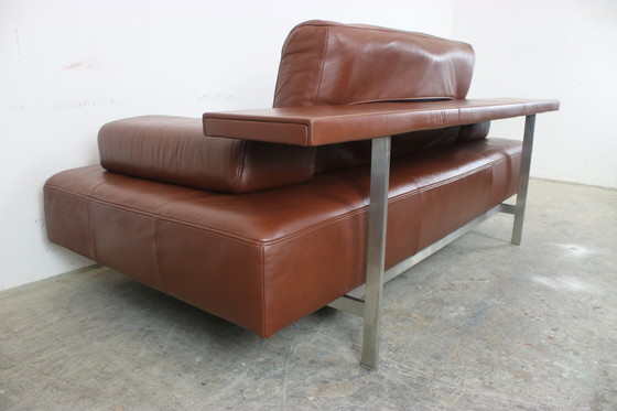 Image 1 of Rolf Benz Dono Couch Zweisitzer Braun Leder Sofa Ausziehbar Liege