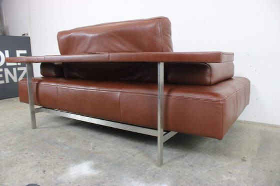 Image 1 of Rolf Benz Dono Couch Zweisitzer Braun Leder Sofa Ausziehbar Liege