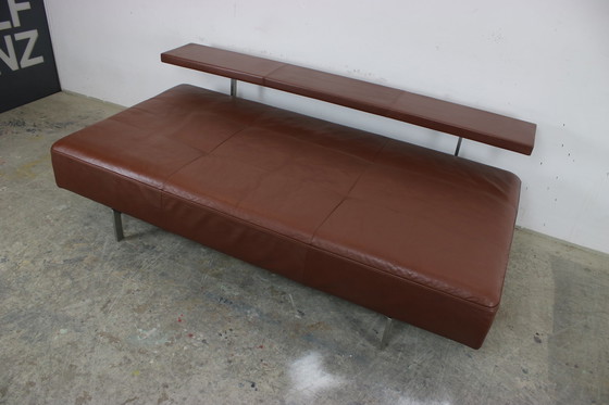 Image 1 of Rolf Benz Dono Couch Zweisitzer Braun Leder Sofa Ausziehbar Liege