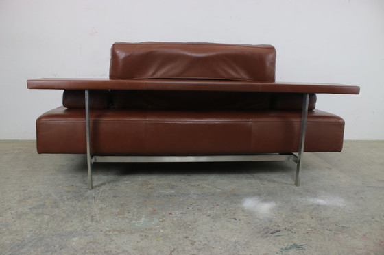 Image 1 of Rolf Benz Dono Couch Zweisitzer Braun Leder Sofa Ausziehbar Liege