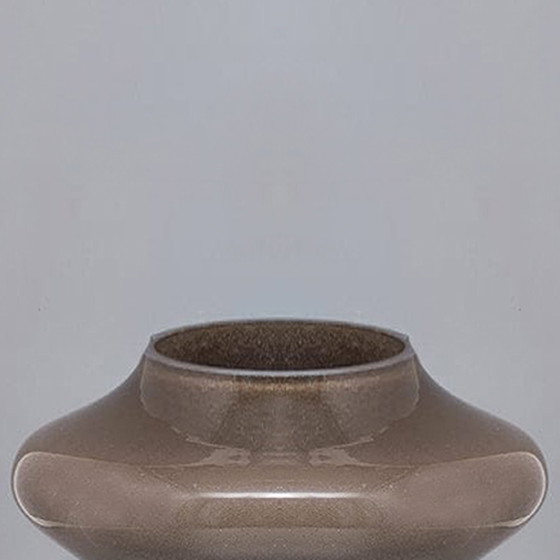 Image 1 of 1970er Jahre Wunderschöne beigefarbene Vase aus Muranoglas von Dogi. Hergestellt in Italien