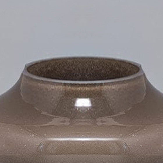 Image 1 of 1970er Jahre Wunderschöne beigefarbene Vase aus Muranoglas von Dogi. Hergestellt in Italien