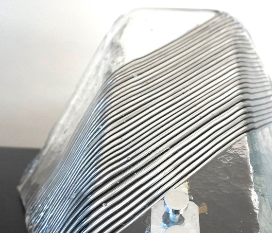 Image 1 of Vetri Murano-Eisglas-Wandleuchte, 1970