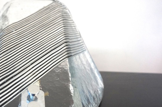 Image 1 of Vetri Murano-Eisglas-Wandleuchte, 1970