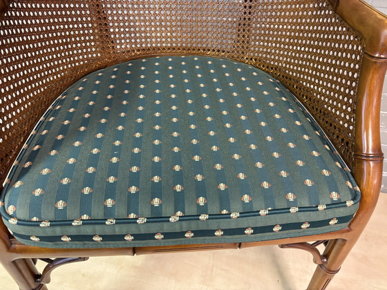 Image 1 of Faux Bamboo Armchair mit passendem Sitzkissen