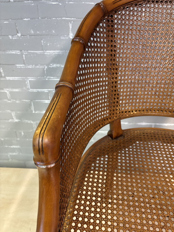 Image 1 of Faux Bamboo Armchair mit passendem Sitzkissen