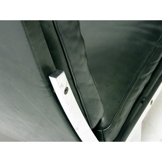 Image 1 of Paar Vintage-Sessel Bo-561 aus Stahl und Leder von Preben Fabricius und Jorgen Kastholm für Bo-Ex, 1960er Jahre