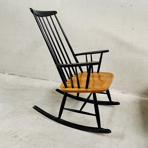 Image 1 of Skandinavischer Schaukelstuhl Vintage Dänisches Design