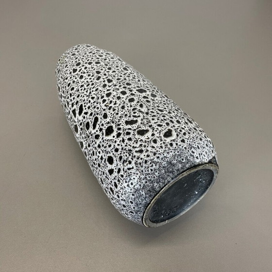 Image 1 of Vintage Keramik Fett Lava mehrfarbige Vase von Scheurich, Deutschland 1970er