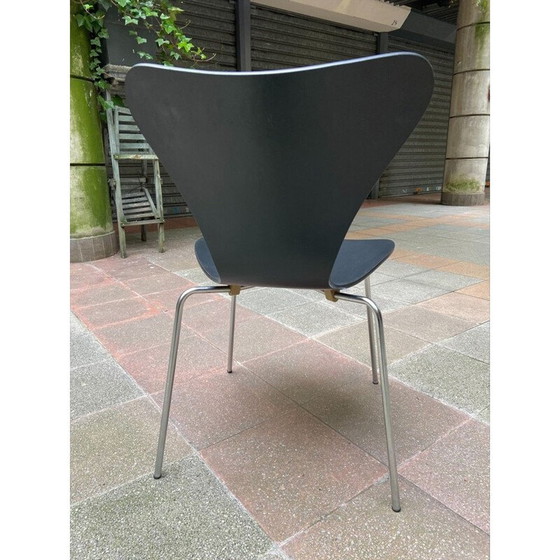 Image 1 of Satz von 3 alten 3107 Stühlen von Arne Jacobsen für Fritz Hansen, 1960
