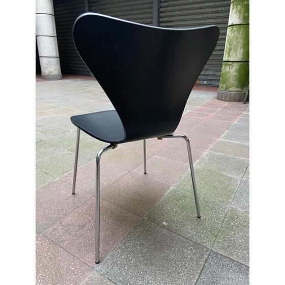 Image 1 of Satz von 3 alten 3107 Stühlen von Arne Jacobsen für Fritz Hansen, 1960