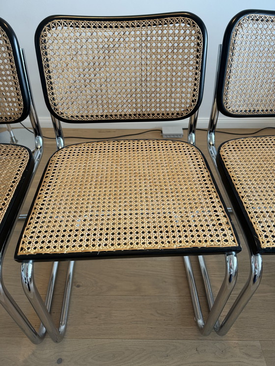 Image 1 of 4x Freischwinger Marcel Breuer Chair