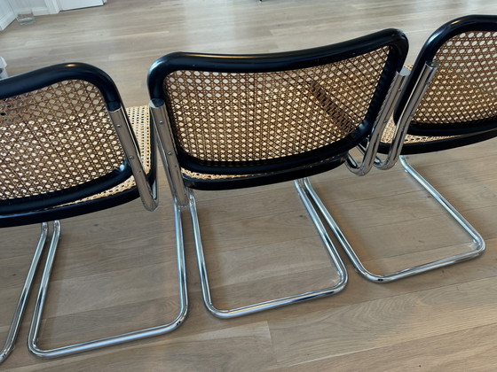 Image 1 of 4x Freischwinger Marcel Breuer Chair