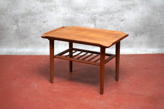 Image 1 of Dänischer Teak Couchtisch von Holger Georg Jensen für Cubus, 1960er