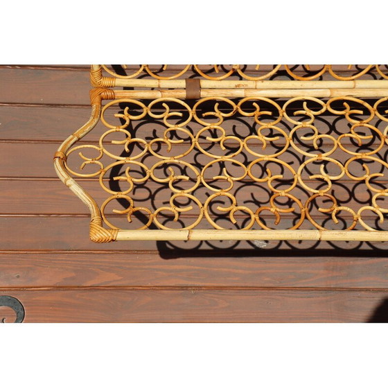 Image 1 of Vintage rattan screen, Italy 1960