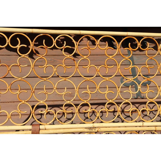 Image 1 of Vintage rattan screen, Italy 1960