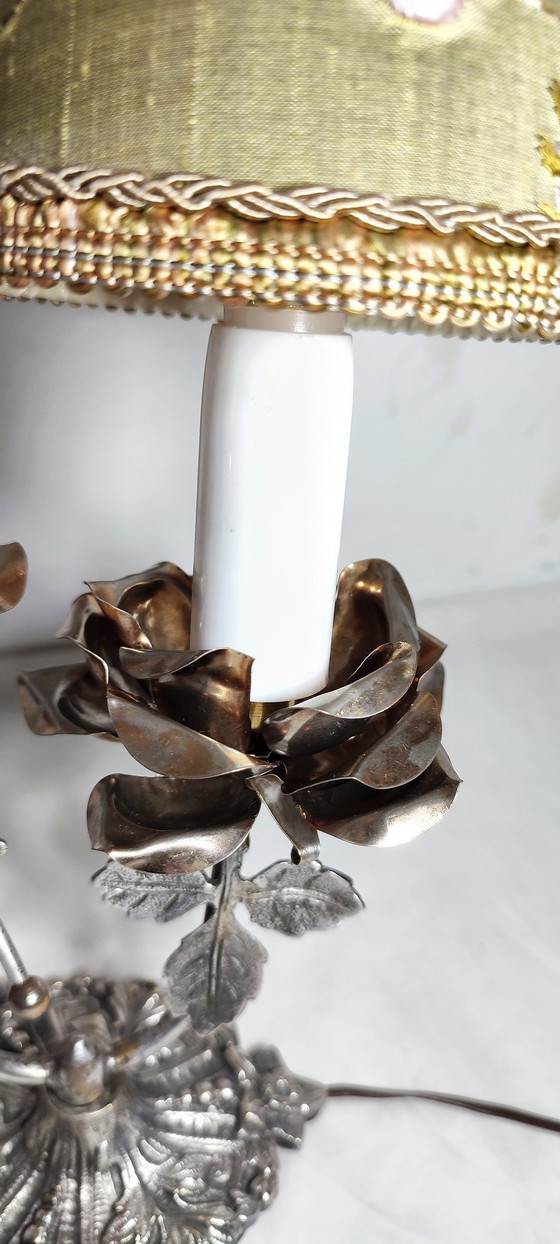 Image 1 of Tischlampe aus Metall. Spanien, 1970S.