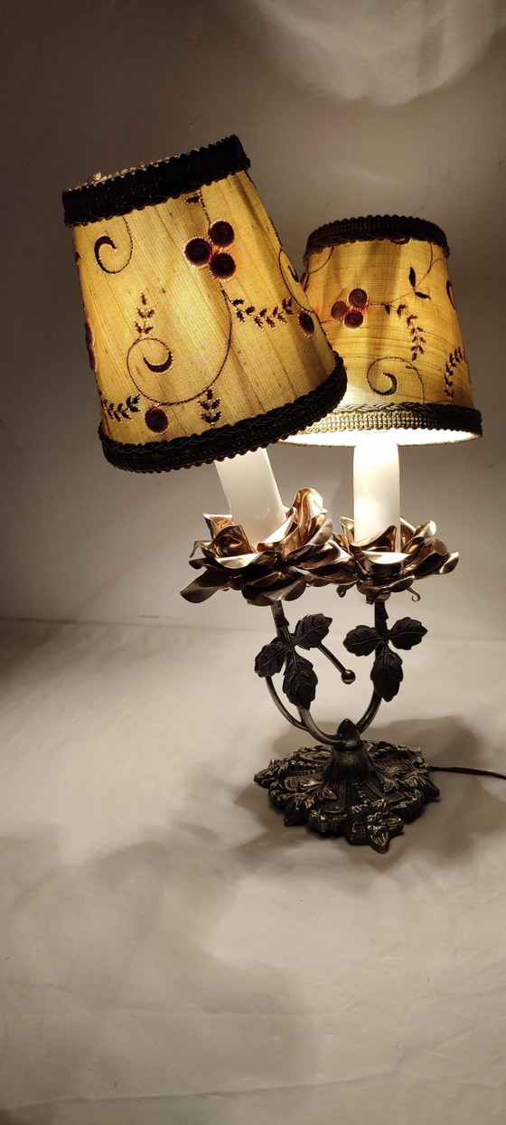 Image 1 of Tischlampe aus Metall. Spanien, 1970S.