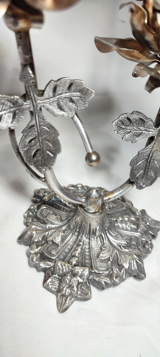 Image 1 of Tischlampe aus Metall. Spanien, 1970S.