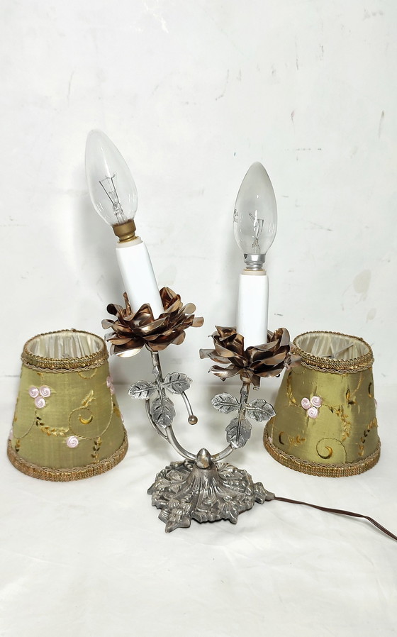 Image 1 of Tischlampe aus Metall. Spanien, 1970S.