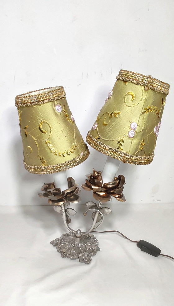 Image 1 of Tischlampe aus Metall. Spanien, 1970S.