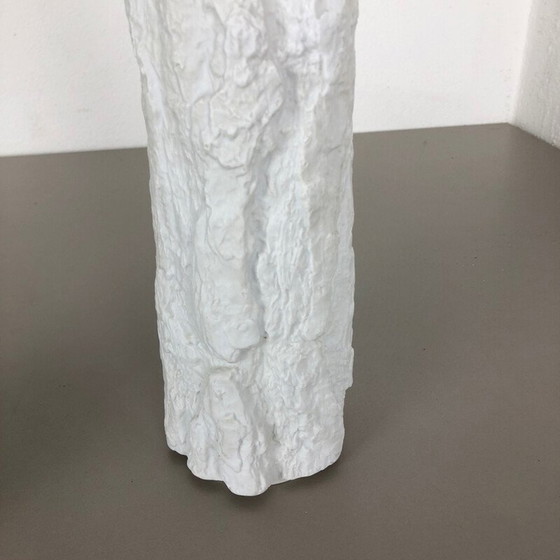 Image 1 of Paar Vasen aus Porzellan OP Art, Brutalist, von Bareuthe Waldsassen, Deutschland 1970