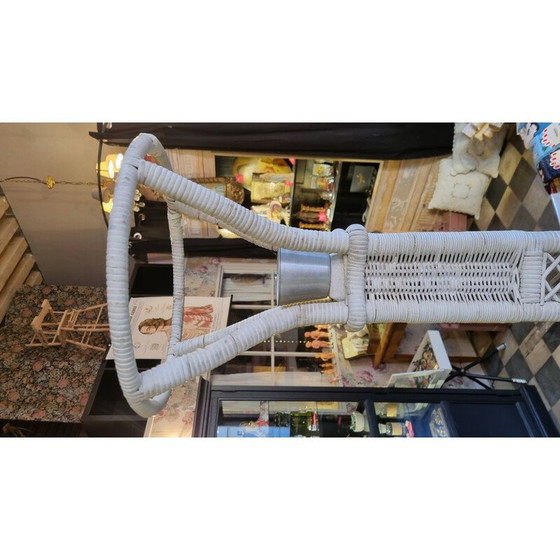 Image 1 of Italienische Stehlampe aus Rattan, 1960er Jahre