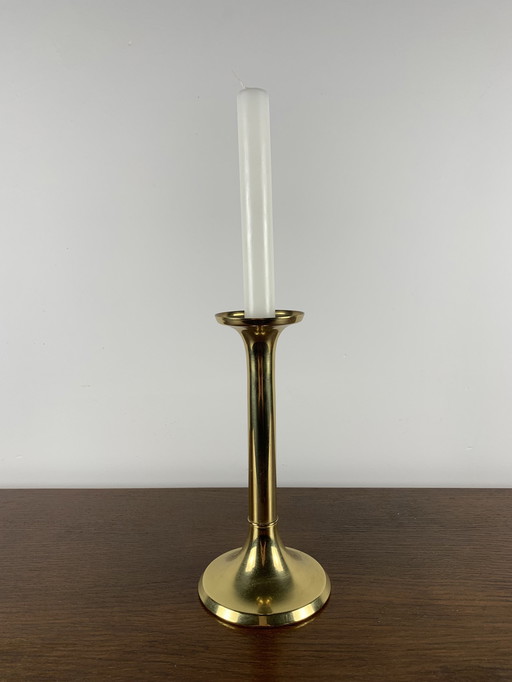 Vintage Messing Kerzenständer G.V Harnisch, Dänemark