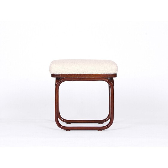 Image 1 of Vintage-Hocker aus Bouclé von Josef Frank für Thonet, 1920er Jahre