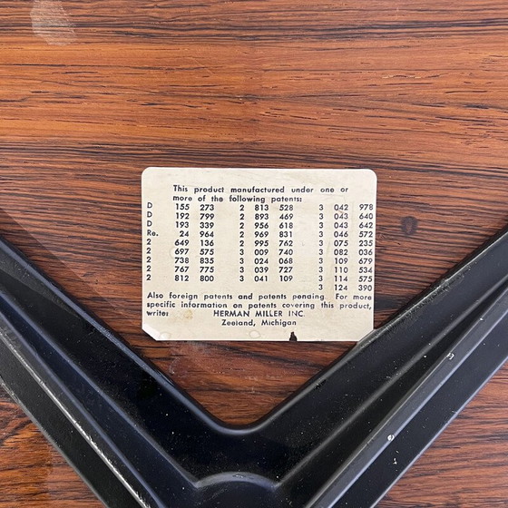 Image 1 of Vintage-Sessel mit Ottomane aus Rio-Palisanderholz von Charles und Ray Eames, 1970