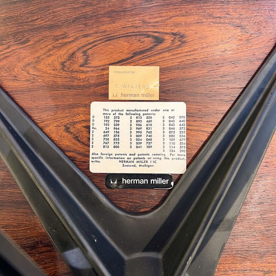 Image 1 of Vintage-Sessel mit Ottomane aus Rio-Palisanderholz von Charles und Ray Eames, 1970