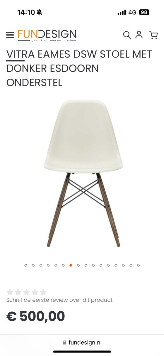 Image 1 of 6x Vitra Eames Dsw Pebble Maple Basis