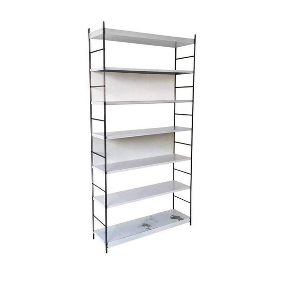 Image 1 of Vintage Bücherregal aus Metall, Niederlande 1960