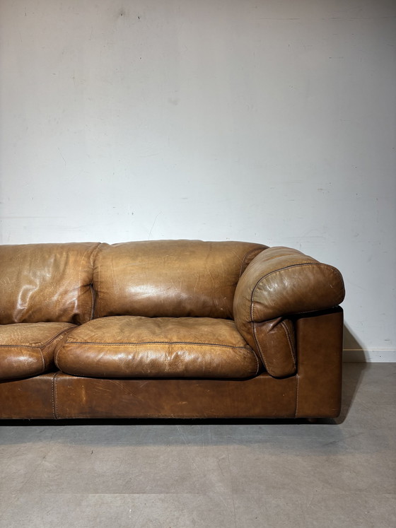 Image 1 of Cognacfarbenes Vintage-Ledersofa