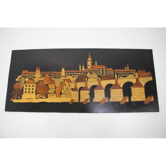 Image 1 of Alte Holzillustration, Tschechoslowakei 1950