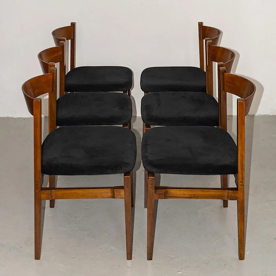 6x Cassina 101 Esszimmerstühle von Gianfranco – Wood, Vintage (photo 2 of 5)